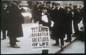 1 TARJETA POSTAL DE DOBLE CARA TAMAÑO, ASÍ QUE DOS FOTOS TITANIC, VER FOTOS PARA ESTILO - Imagen 1 de 12