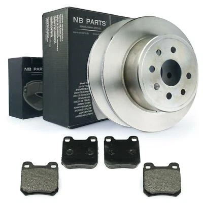 Discos de Freno Pastillas Trasero para Opel Vectra B J96 Caravan 16v Di Td Dti - Imagen 1 de 4