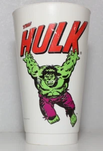 THE HULK TAZA DE PLÁSTICO VINTAGE 1975 7-ELEVEN MARVEL COMICS - Imagen 1 de 6