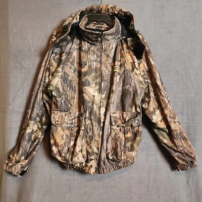 Scent Blocker Plus Frontier Men's Medium Camo Hunting Mossy Oak Jacket & Hood  - Image 1 of 4