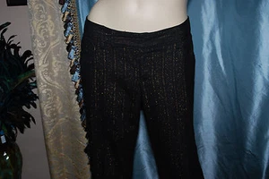 NANETTE LEPORE HOSE GRÖSSE 8 BRONZE/ORANGE NADELSTREIFEN - Bild 1 von 6