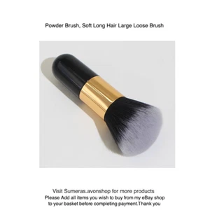 Large handle Brush Make-Up Tool Cosmetics Soft Face Powder/Bronzer/Blush Brush - Picture 1 of 8
