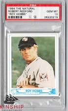 Robert Redford 1984 The Natural "Roy Hobbs" Rookie Card PSA 10 Rare Invest P1
