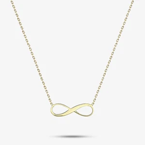 9ct Yellow Gold Adjustable Infinity Necklace 1.19.8154 - Picture 1 of 1