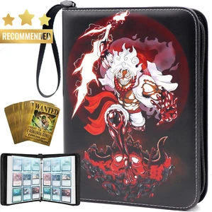 Trading Card Binder for One Piece TCG, 9-Pocket w/ 50 Sleeves Holds 900 Cards - Picture 1 of 12
