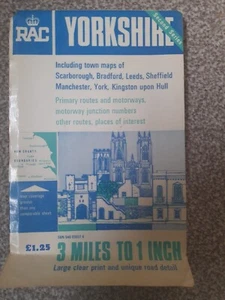 RAC Map Of Yorkshire. - Picture 1 of 4