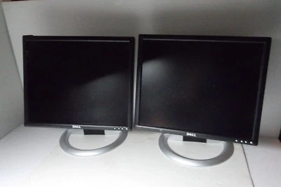 LOT-2 Dell 17" LCD Monitor VGA DVI w/4-Port USB Hub 1706FP 1703FP 1704FP 1705FP - Image 1 of 4