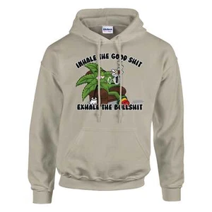 Sudadera con capucha Inhale the Good Sh*t Exhale the Bullsh*t Cannabis - Imagen 1 de 7