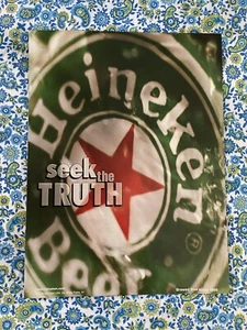 Vintage 1998 Heineken Beer Print Ad Seek The Truth - Picture 1 of 7