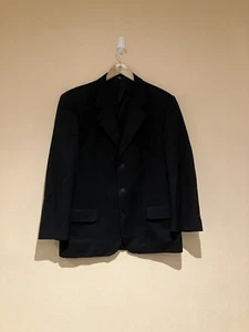 Chaqueta Blazer Valentino Para Hombre 100% Lana Negra Talla Mediana - Imagen 1 de 6