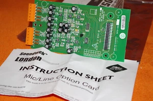 BSS Soundweb London Mic/Lin Option Card - Picture 1 of 2