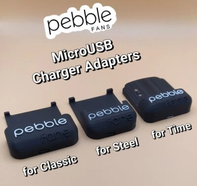 NEW MicroUSB Charger Adapter for Smartwatch Pebble - 3D Printed!! - Bild 1 von 2