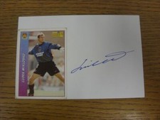 1996/1997 Autographed White Card: West Ham United - Miklosko, Ludek  (Sticker la