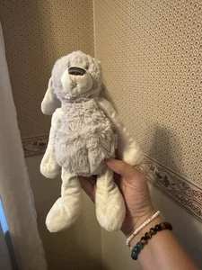 DEMDACO Gray Puppy Dog 10” Plush Lovey - Picture 1 of 4