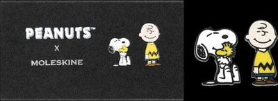 MOLESKINE GERMANY GMBH Moleskine Peanuts limitierte Ausgabe, Pins (2er Set) Kalender 120 S. Englisch