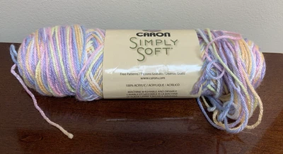 Madeja parcial de 3,7 oz - Caron simplemente hilo suave bebé brillos ombre madeja completa 9801 Foto 1 de 4