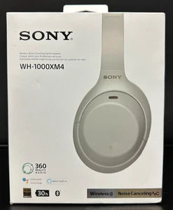 Sony WH-1000XM4 Wireless Over-Ear Headphones- Silver - Picture 1 of 5