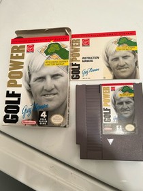 NES Greg Norman GOLF POWER Gem Complete CIB Box Game Nintendo