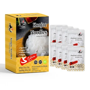YUHO Shirataki Konjac Noodles Fettuccine Keto Pasta Gluten Free Low Carbs Vegan - Picture 1 of 12