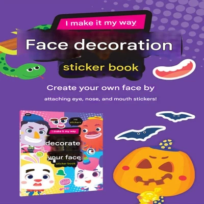 DIY Face Sticker Book: Create-Your-Own Face Decor Sticker | Fun, Educational, P - Bild 1 von 4