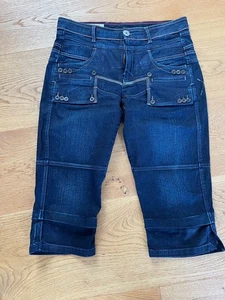 GIRBAUD 3/4 Jeans Gr. 40 (D) dunkles Blau extravagant, rar, selten super schön - Bild 1 von 13