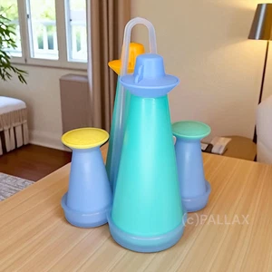 TUPPERWARE JUNGE WELLE GEWÜRZ-KARUSSELL SALZ PFEFFER ESSIG ÖL J13 J33 J34 - Picture 1 of 2