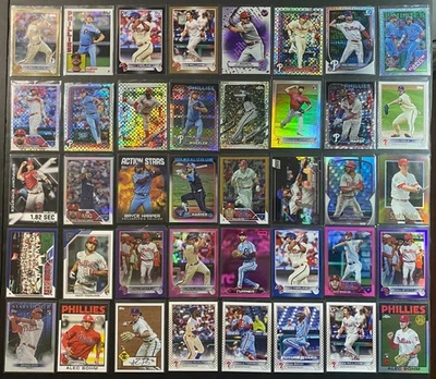 Lote de 40 cartas de Philadelphia Phillies - Novato - Paralelo - Insertar - SN# - Sin dups Foto 1 de 4