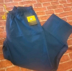 Wonder Wink Womens Blue Green Scrub Pants Sz XL Nwt Stretch - Picture 1 of 1