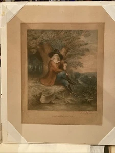 Samuel Arlent-Edwards Signed Izaak Walton Mezzotint Portrait. - Picture 1 of 18