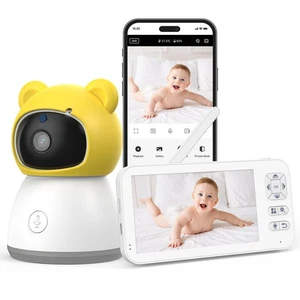 5" Baby Monitor WiFi Smartphone, Baby Monitor with 2K Camera and 1080P HD Scr... - Bild 1 von 8