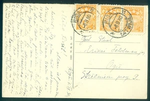 Latvia Sent Postcard PMK Riga 6.9 1930 Latwija Berlin Railroad Terminal Cars - Picture 1 of 2
