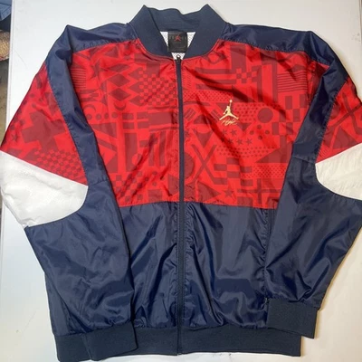 Nike Air Jordan Flight Legacy FIBA Jacket Red/White/Blue CJ9082-451 Men’s Small - Image 1 of 3
