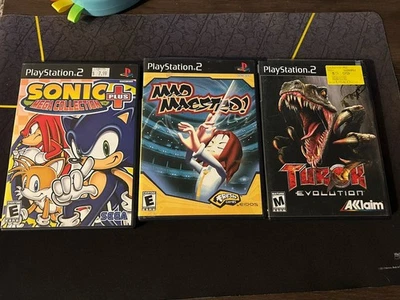 Playstation 2 PS2 Lote de 3 Juegos: Sonic, Mad Maestro y Turok Foto 1 de 4