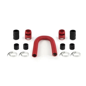 Mishimoto Universal Flexible Stainless Steel Radiator Hose Kit 24” Red - Picture 1 of 5