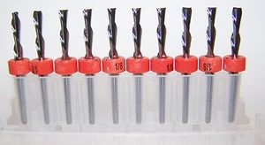 (10) - 1/8"(.1250") CARBURO 2 TERMINALES DE FLAUTA, CORTE PLÁSTICO SUAVE 1650.1250.500 - Imagen 1 de 3