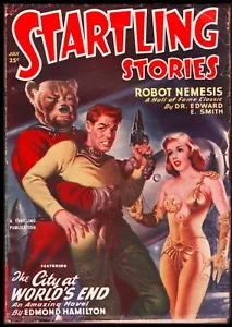 Vintage STARTLING STORIES Pulp (Feb 1950) RAY BRADBURY 1st Edition VIRGIL FINLAY - Picture 1 of 2