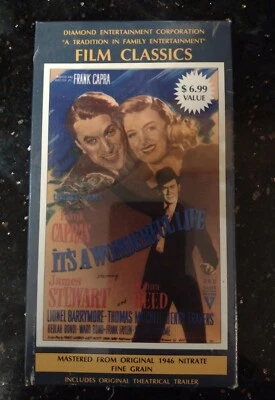 It's a Wonderful Life Film Classics VHS 1990 Christmas Movie SEALED - Image 1 of 4