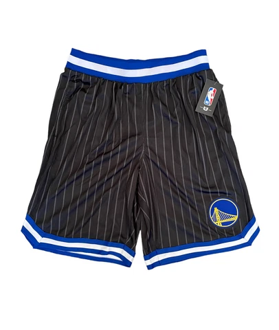 Golden State Warriors Black Blue NBA Basketball Shorts Size Medium NWT Cover