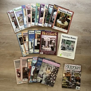 Lot 24 Vintage 1983-1991 Victorian HOMES, SAMPLER, ACCENTS Magazines, EUC - Picture 1 of 12