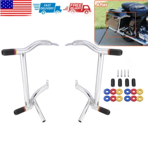 Saddlebag Guard Crash Bar For Harley Street Glide Electra Glide Road King 97-08 - Picture 1 of 12