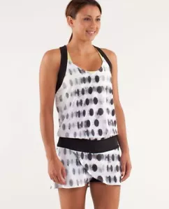 Lululemon Run for your Money Women's 6 Runsie Romper Dress Seaside Dot - Picture 1 of 14