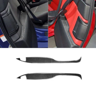 Cubierta de reposabrazos interior de fibra de carbono para Mazda RX-8 2004-2008 2 piezas Foto 1 de 4