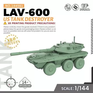 SSMODEL SS144981 V2.0 1/144 Military Model Kit US LAV-600 Tank Destroyer 3DPRINT - Picture 1 of 5
