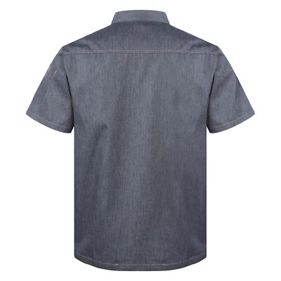 Unisex Men's Chef Coat Jacket Women Kitchen Cooking Work Chef Shirt Tops Uniform - Image 1 of 3