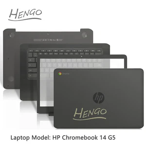 Nuevo Para HP Chromebook 14 G5 LCD Cubierta Trasera Bisel Apoyamanos Cubierta Inferior Bisagra Lote - Imagen 1 de 9