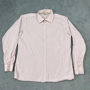 Burberry London Slim Fit Pink Button Down Dress Shirt Size 18 - 45 - Picture 1 of 6