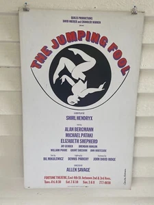 "The Jumping Fool" 1970 Off Broadway Window Card Poster 14" x 22" ALAN BERGMANN - Picture 1 of 6