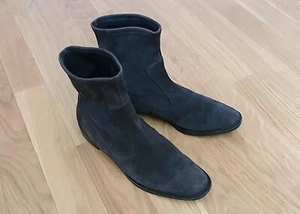 *Unützer* Luxus Stiefeletten Boots Stiefel Gr. 40 Stretch Wildleder grau - Bild 1 von 12