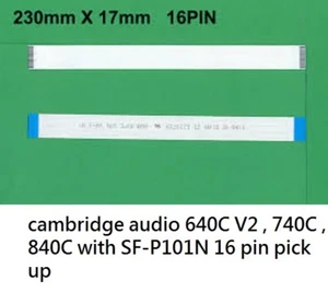 2 pcs 16 Pin FLAT FLEX CABLE fr Cambridge Audio 340C 351C 540C v2 550C 640C 650C - Picture 1 of 3