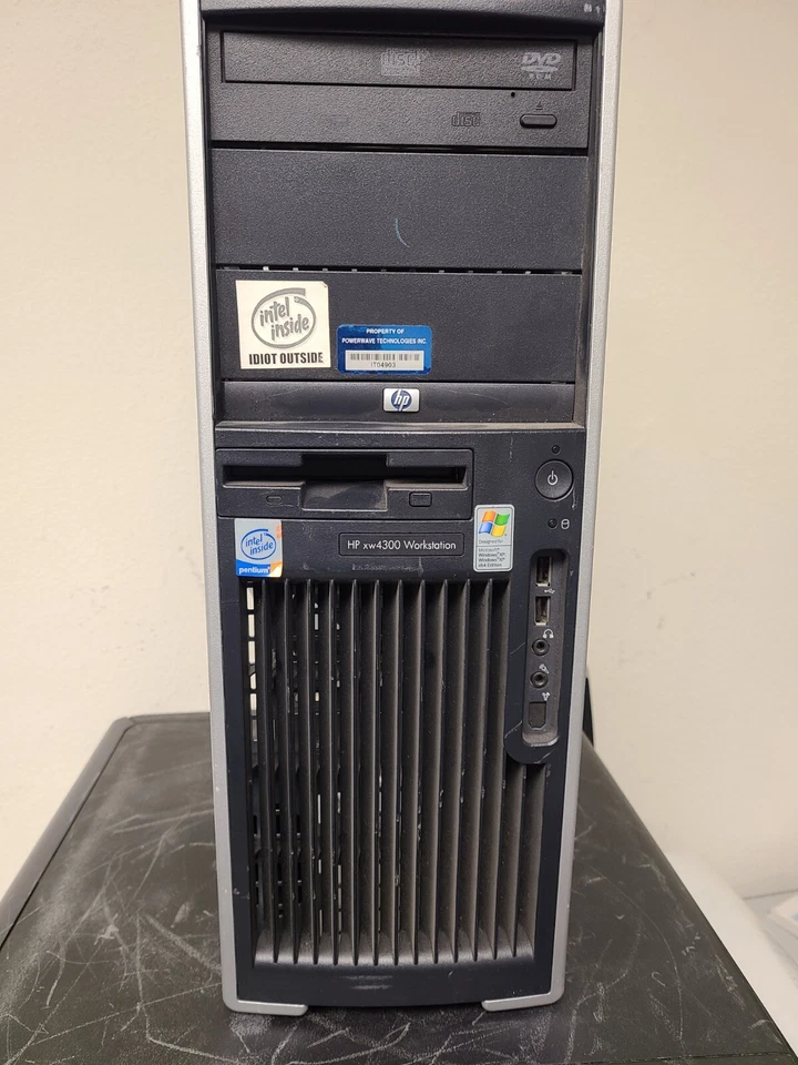 HP DT  workstation xw4300 3.00GHz , pent 4 3Ghz 250gb Hdd 2gb RAM Video Card - Image 1 of 1